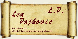 Lea Pajković vizit kartica